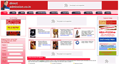 Desktop Screenshot of directadmission.co.in