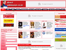 Tablet Screenshot of directadmission.co.in